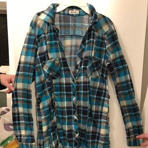 Ardenes blue plaid dress